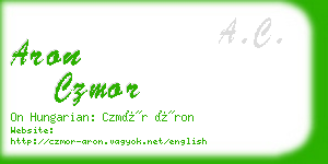 aron czmor business card